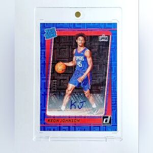 Keon Johnson Autograph Rated Rookie Los Angeles Clippers Brooklyn Nets